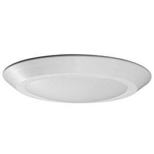 Satco 62-1268 10 in. LED Flush Mount Fixture Disk Light White Finish 4000K