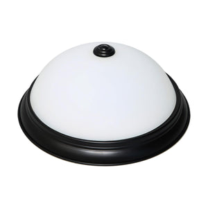 Satco 62-1342 11 in. LED Flush Dome Fixture Mahogany Bronze Finish with Frosted Glass