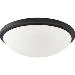 Satco 62-1442 Button LED 11 in. Flush Mount Fixture Black Finish
