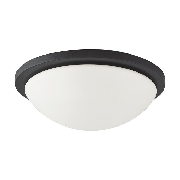 Satco 62-1443 Button LED 13 in. Flush Mount Fixture Black Finish