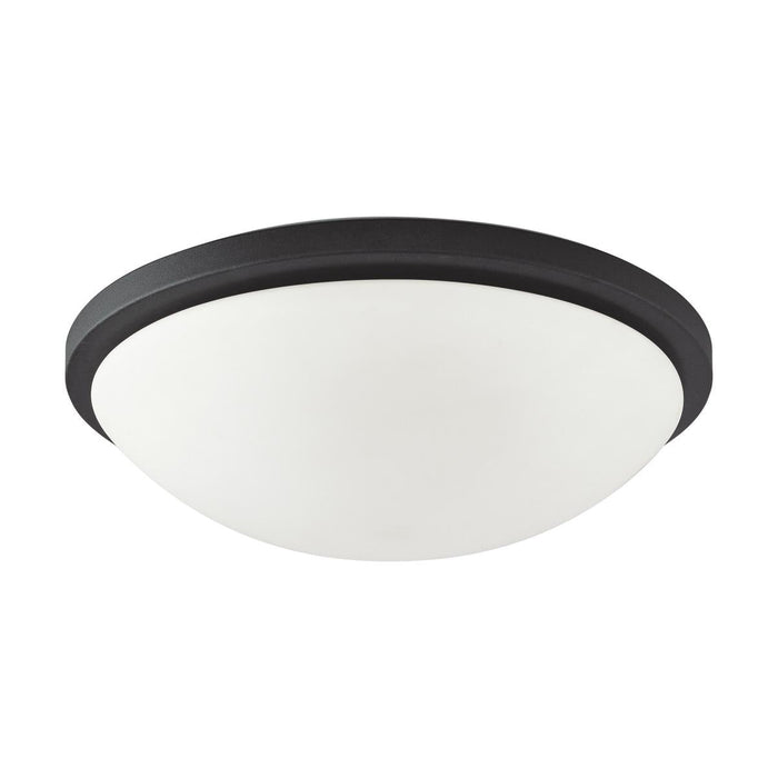 Satco 62-1444 Button LED 17 in. Flush Mount Fixture Black Finish
