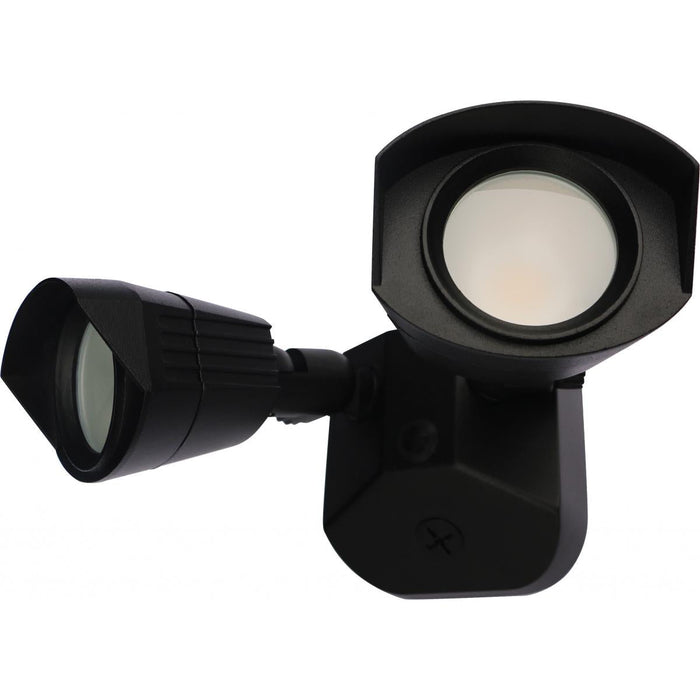 Satco 65-214 LED Security Light; Dual Head; Black Finish; 3000K