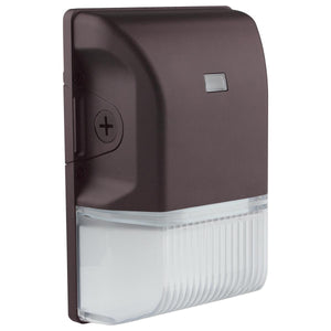 Satco 65-748 LED Small Wall Pack; 20W; CCT Selectable 3K/4K/5K; Bronze Finish; 100-277V