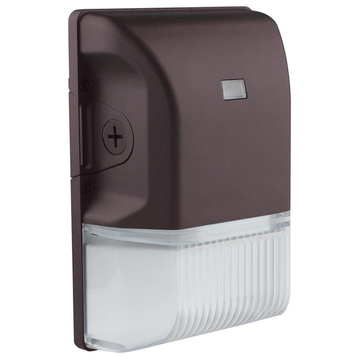 Satco 65-748 LED Small Wall Pack; 20W; CCT Selectable 3K/4K/5K; Bronze Finish; 100-277V