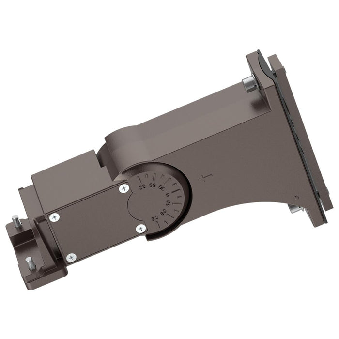 Satco 65-870 Area Light; Universal; Direct and Slip Fitter Mount; Bronze Finish