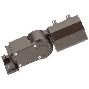 Satco 65-875 Area Light Extended Slipfitter Mount with Sensor Knockouts; Bronze Finish