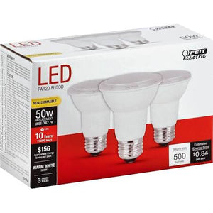 Replacement for FEIT PAR2050/10KLED/3 500 Lumen 3000 Non-Dimmable PAR20 LED PAR20DM/930CA