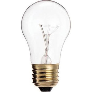 Satco S3948 Satco 15A15 15 Watt A15 130 Volt E26 Medium Base Clear Incandescent Light Bulb