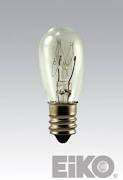 Eiko 6S6-130V Miniature Bulb Candelabra Base