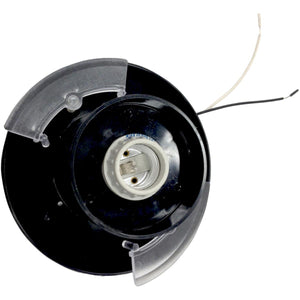 Satco 77-129 3" POST FITTER BLK FINISH