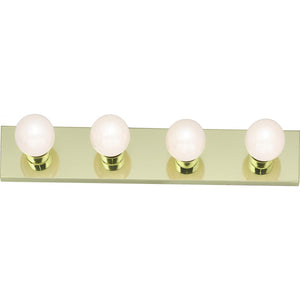 Satco 77-189 4 Light - 24" - Vanity - Strip - Polished Brass Finish