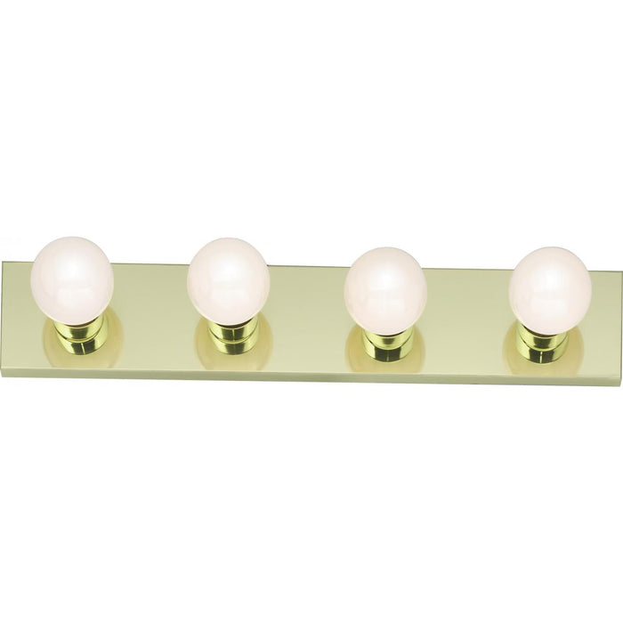 Satco 77-189 4 Light - 24" - Vanity - Strip - Polished Brass Finish