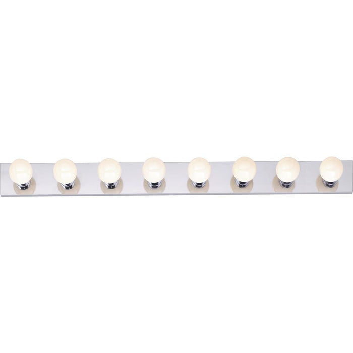Satco 77-195 8 Light - 48" - Vanity - Strip - Polished Chrome Finish