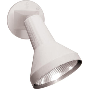 Satco 77-487 1 Light - 8" - Flood Light Exterior - PAR38 with Adjustable Swivel - White Finish