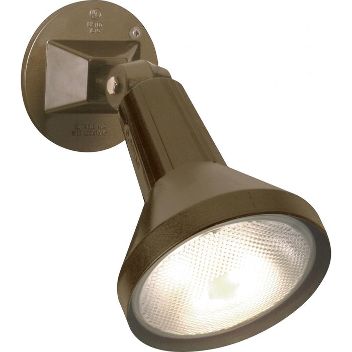 Satco 77-494 1 Light - 8" - Flood Light Exterior - PAR38 with Adjustable Swivel - Bronze Finish