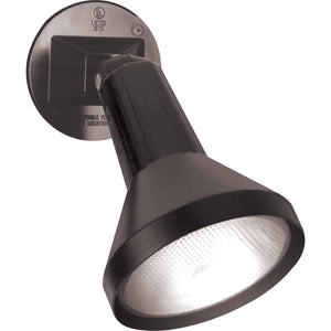 Satco 77-700 1 Light - 8" - Flood Light Exterior - PAR38 with Adjustable Swivel - Black Finish