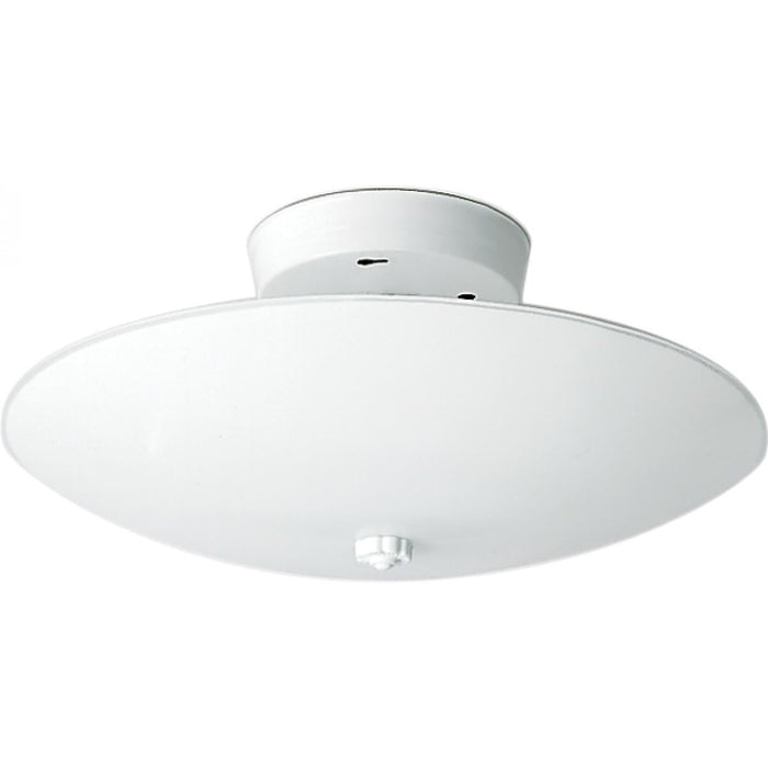 Satco 77-823 2 Light - 12" - Ceiling Fixture - White Round - White Finish