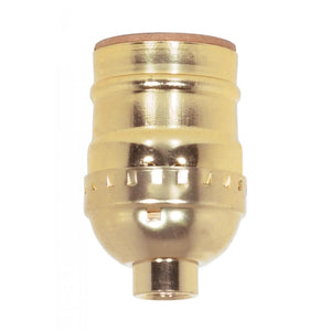 Satco 80-1010 Short Keyless Socket 1/8 IPS Aluminum Brite Gilt Finish 660W 250V 500 Master