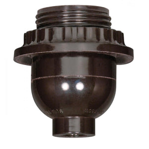 Satco 80-1072 Short Keyless With Full Uno Thread And Ring Phenolic 1/8 IP Cap With Plastic Bushing Less Set Screw 660W 250V