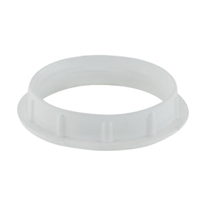 Satco 80-1074 White Die Cast Ring for Threaded Socket 1-1/2" Inner Diameter 2" Outer Diameter