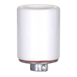 Satco 80-1078 Keyless Porcelain Socket With Metal 1/4 IPS Cap CSSNP Screw Shell Glazed 660W 250V 200 Bulk Master