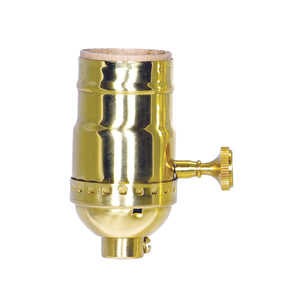 Satco 80-1179 On-Off Turn Knob Socket w/Removable Knob