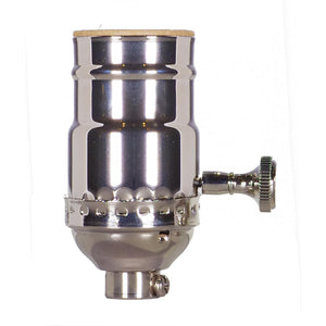 Satco 80-1180 On-Off Turn Knob Socket w/Removable Knob