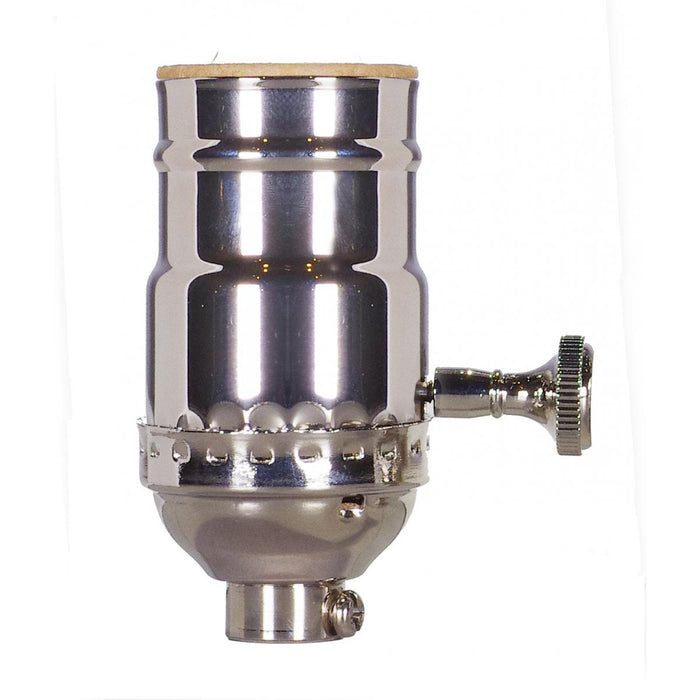 Satco 80-1180 On-Off Turn Knob Socket w/Removable Knob