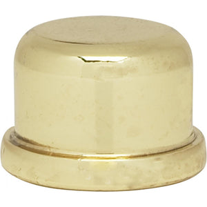 Satco 80-1181 1/2" Finial Zinc Die Cast 1/4-27 Polished Brass Finish