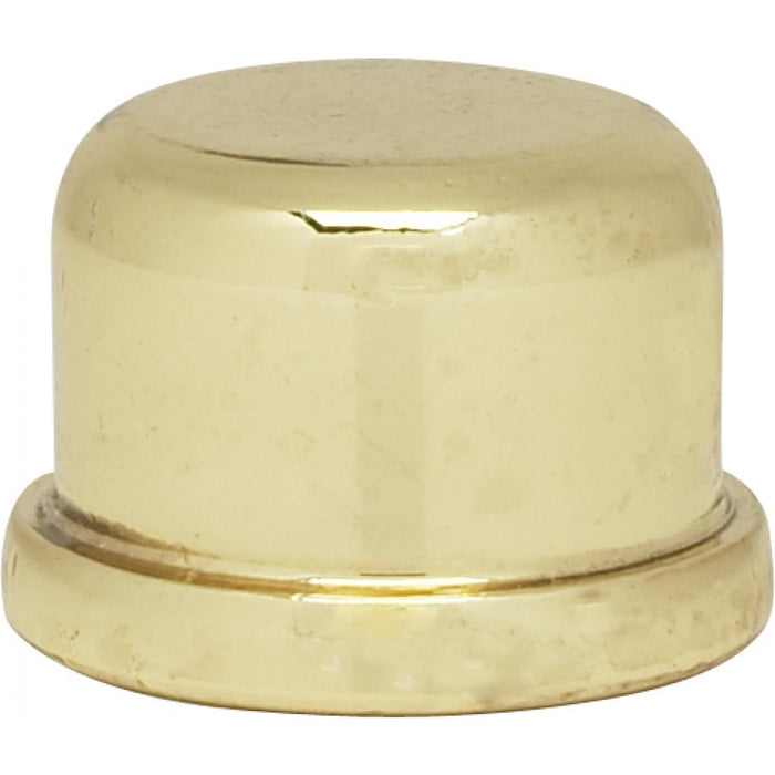 Satco 80-1181 1/2" Finial Zinc Die Cast 1/4-27 Polished Brass Finish