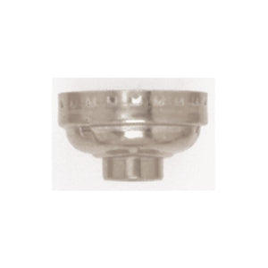 Satco 80-1215 Aluminum Cap With Paper Liner 1/8 IP Less Set Screw Nickel Finish