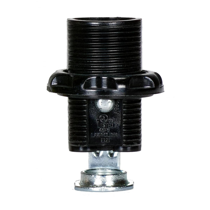 Satco 80-1294 Push-In Terminal No Paper Liner 1-5/8" Height Full Threaded Single Leg 1/8 IP Inside Extrusion 3/4" Diameter 75W 125V