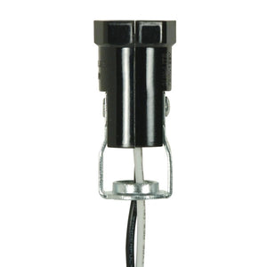 Satco 80-1300 Phenolic Candelabra Sockets with Leads
