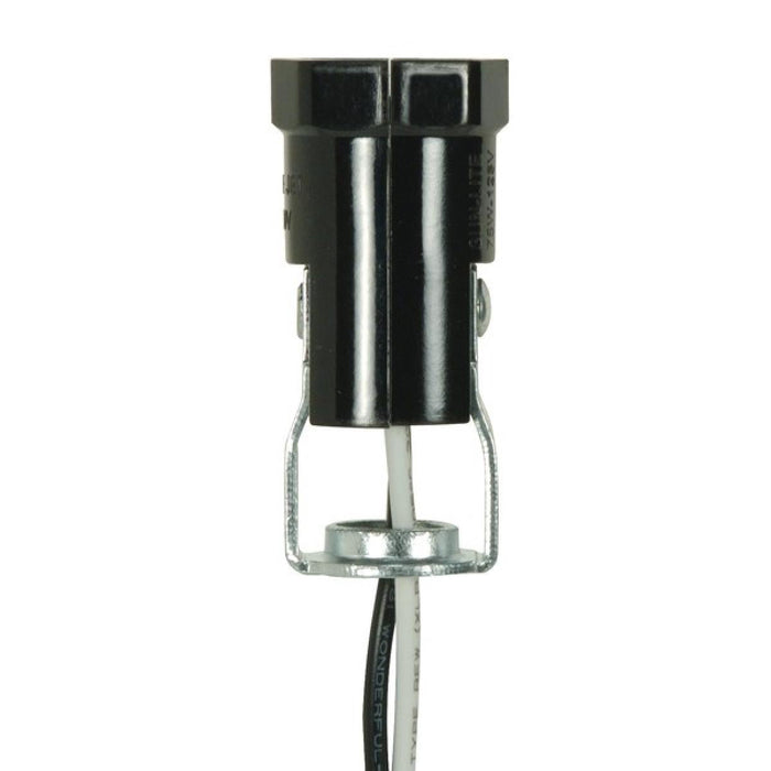 Satco 80-1300 Phenolic Candelabra Sockets with Leads