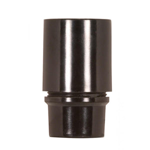 Satco 80-1311 Candelabra European Style Socket, 1" Diameter 1-3/4" Height Ring 1-3/4" 3 Piece Smooth 1/8 IP Screw Terminals 75W 125V