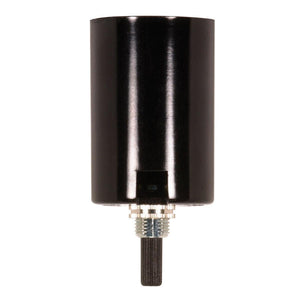 Satco 80-1326 Phenolic Bottom Turn Knob With Removable Husk 1/8 IP Screw Terminals 2" Height 1-1/2" Diameter 3/8" Bushing 660W 250V