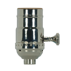 Satco 80-1349 On-Off Turn Knob Socket w/Removable Knob