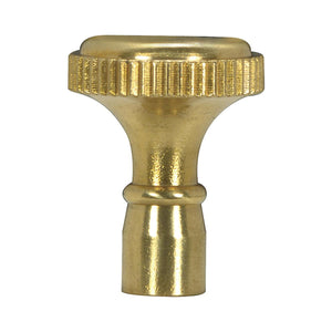 Satco 80-1353 Solid Brass Knob 4/36 Mandrel Polished Brass