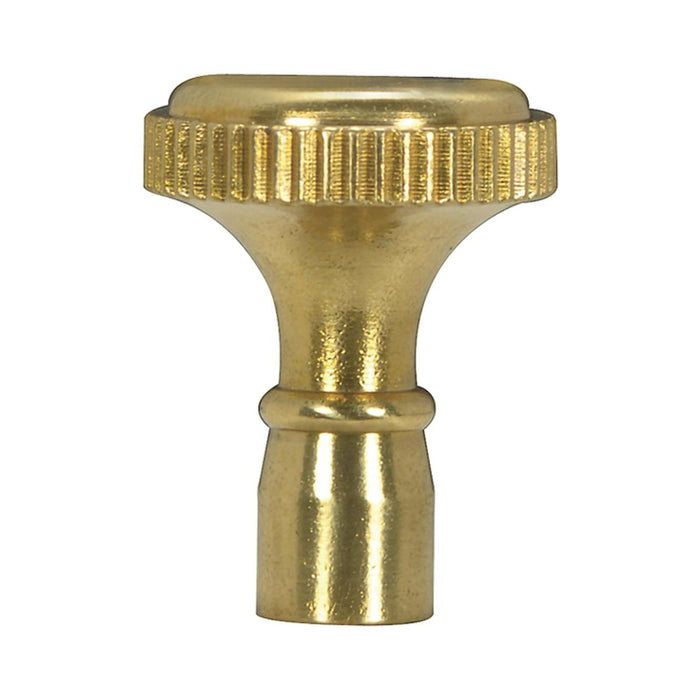 Satco 80-1353 Solid Brass Knob 4/36 Mandrel Polished Brass