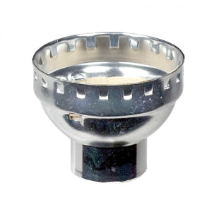 Satco 80-1437 Aluminum Cap With Paper Liner 1/4 IP Less Set Screw Nickel Finish