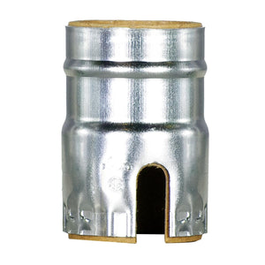 Satco 80-1439 Aluminum Shell With Paper Liner Push Thru Nickel Finish