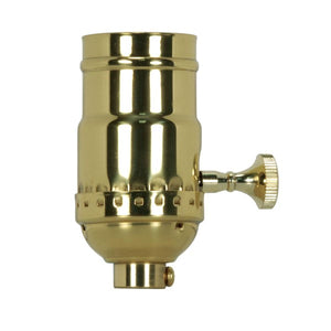Satco 80-1462 Hi-Low Turn Knob Socket For Standard A Type Household Bulb