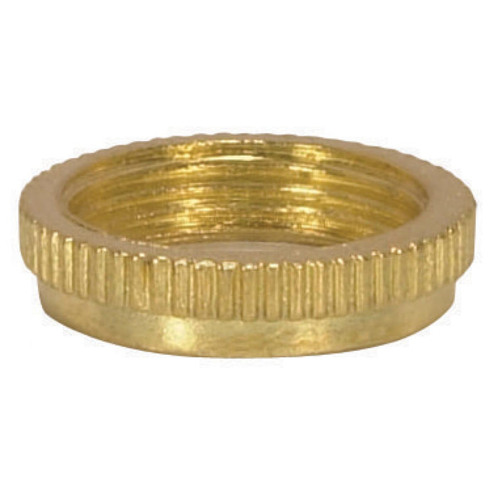 Satco 80-1485 Ring For Threaded And Candelabra Sockets 1" Outer Diameter 3/4" Inner Diameter 13/16" Thread Size 20 TPI Brass Finish