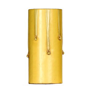 Satco 80-1487 Drip Paper Candle Cover Ivory Finish 13/16" Inside Diameter 7/8" Outside Diameter 2" Height