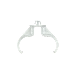 Satco 80-1604 2G11 Lamp Support Clips Clear Horizontal Clip .023 - .039 (0.58 -0.99) Max. Including paint 1 1/4"H x 15/8"W