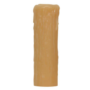 Satco 80-1619 Edison Base Oversize Resin Full Drip Amber Finish 1-1/4" Inside Diameter 2" Outside Diameter 6" Height