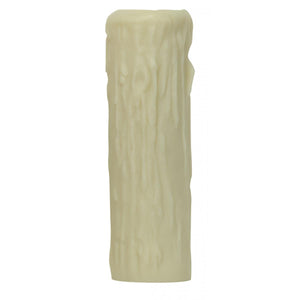 Satco 80-1621 Edison Base Oversize Resin Full Drip Ivory Finish 1-1/4" Inside Diameter 2" Outside Diameter 6" Height