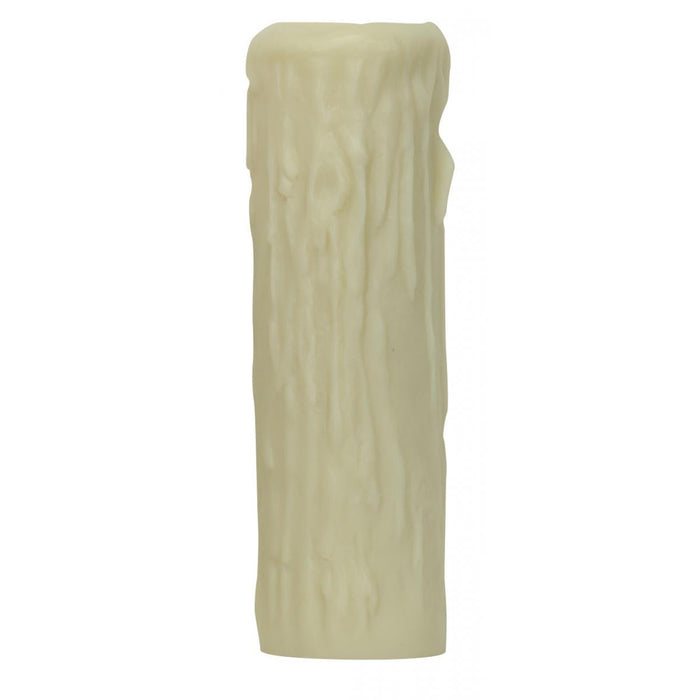 Satco 80-1621 Edison Base Oversize Resin Full Drip Ivory Finish 1-1/4" Inside Diameter 2" Outside Diameter 6" Height