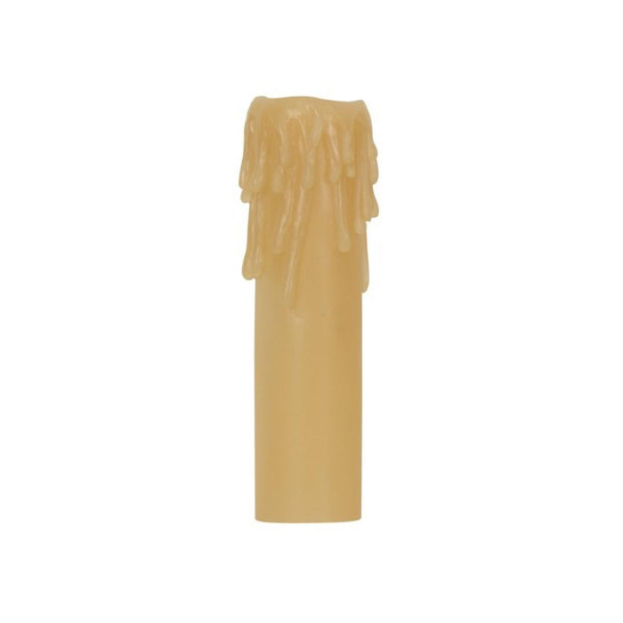 Satco 80-1632 Edison Base Resin Half Drip Amber Finish 1-1/4" Inside Diameter 1-9/16" Outside Diameter 6" Height