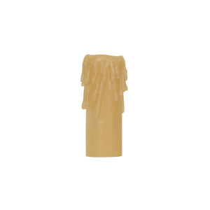 Satco 80-1633 Edison Base Resin Half Drip Amber Finish 1-1/4" Inside Diameter 1-9/16" Outside Diameter 4" Height